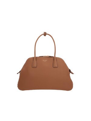 PRADA-Soft Grainy Leather Medium Shopping Bag-JOHN JULIA