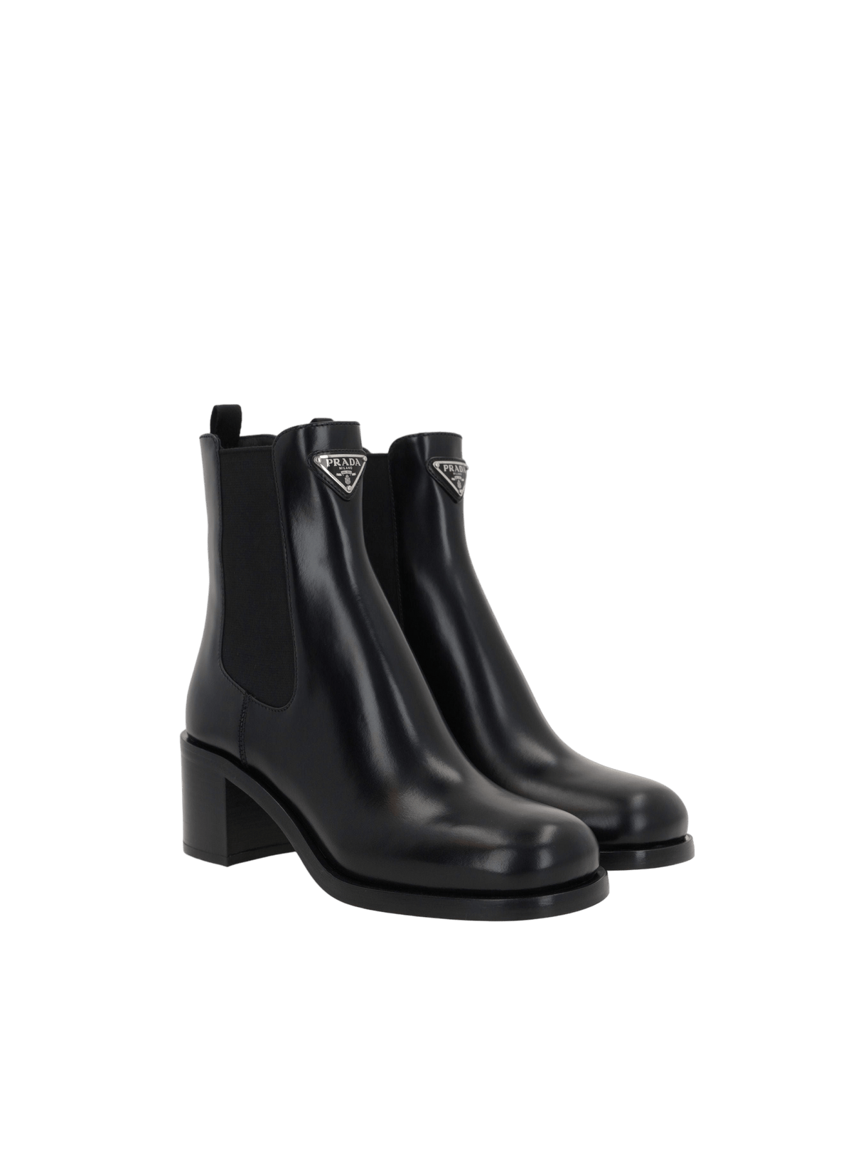 Spazzolato Leather Ankle Boots-PRADA-JOHN JULIA