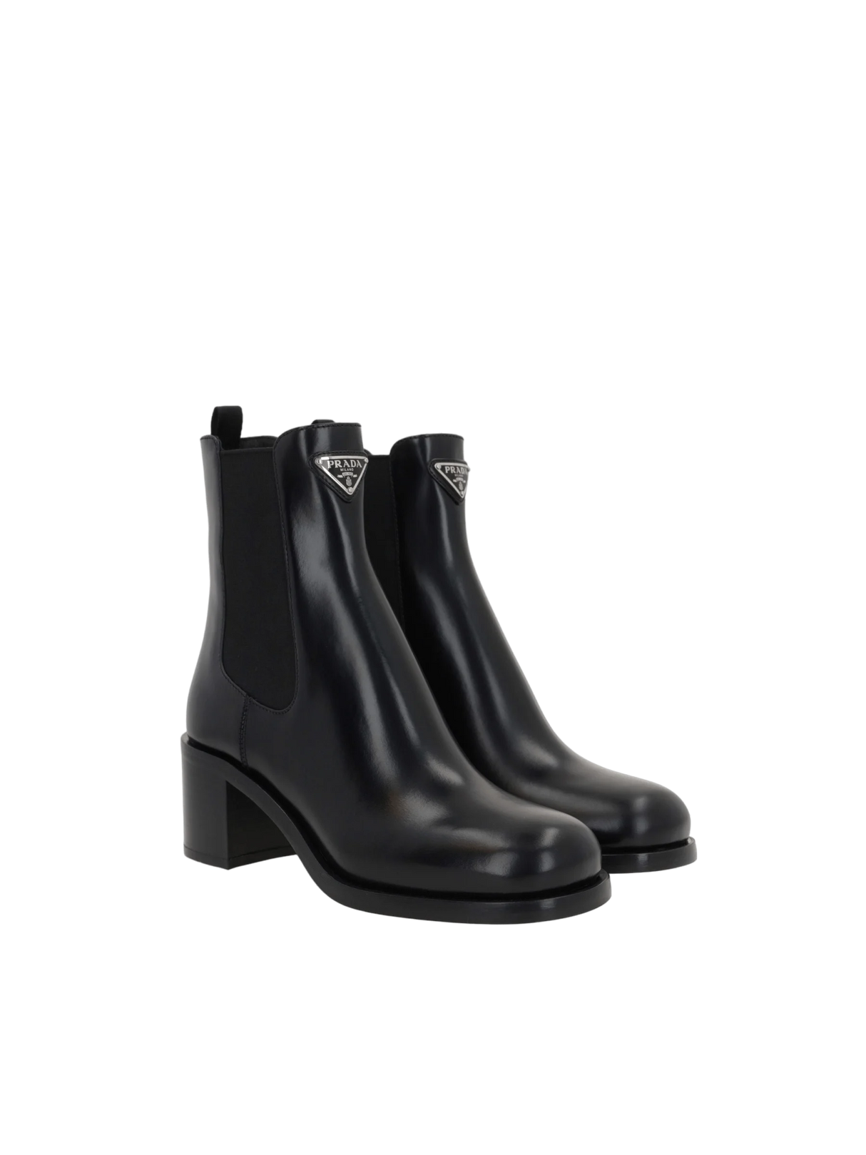 Spazzolato Leather Ankle Boots-PRADA-JOHN JULIA