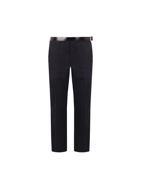 Straight-leg Gabardine Trousers-PRADA-JOHN JULIA