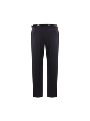 Straight-leg Gabardine Trousers-PRADA-JOHN JULIA