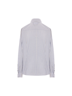 Striped Poplin Shirt-PRADA-JOHN JULIA