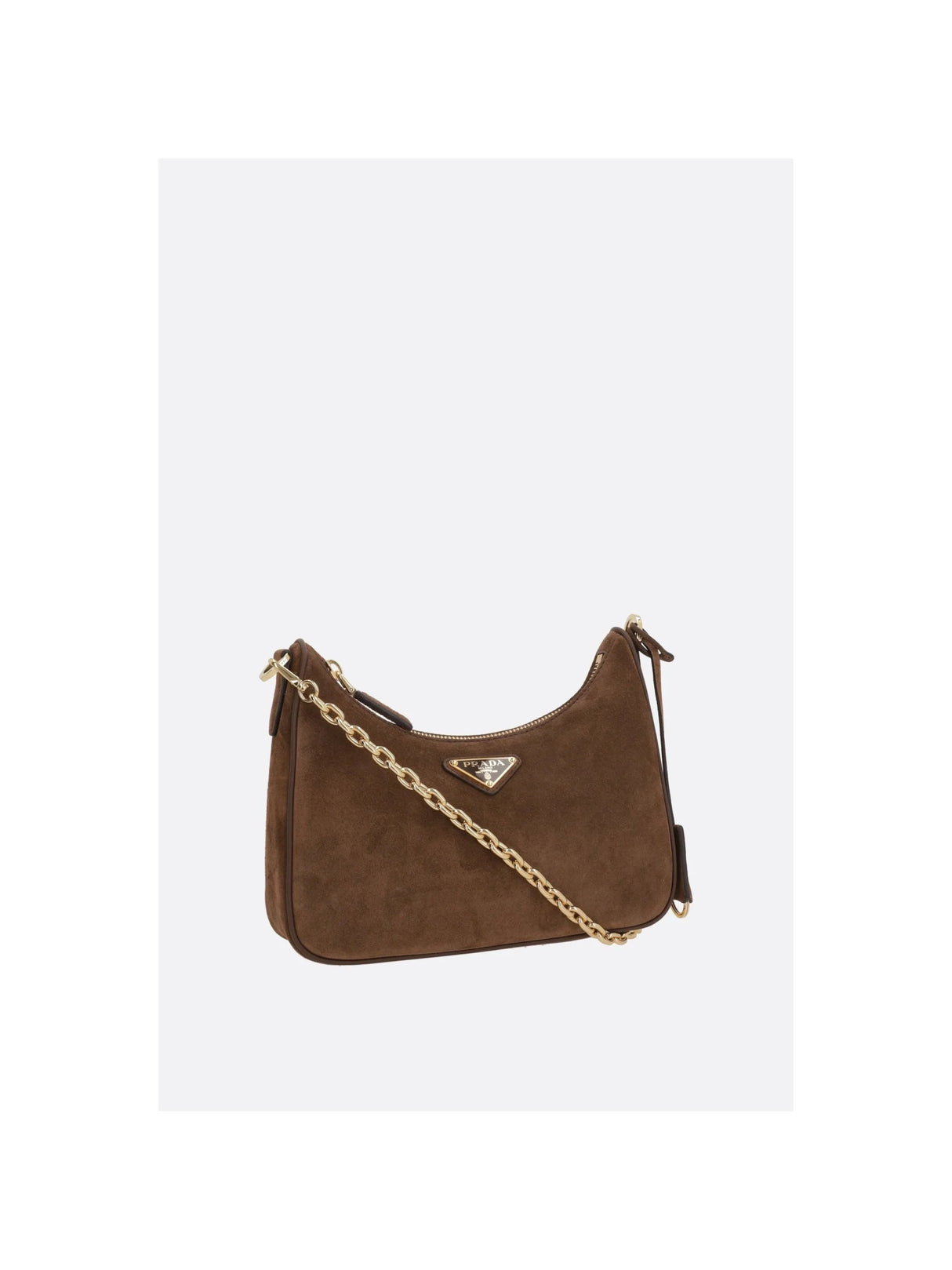 Suede Chain Shoulder Bag-PRADA-JOHN JULIA