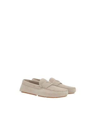 Suede Driving Loafers-PRADA-JOHN JULIA