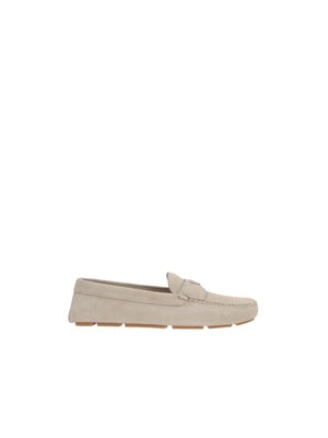 Suede Driving Loafers-PRADA-JOHN JULIA