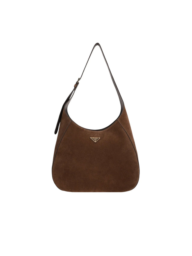 Suede Large Hobo Bag-PRADA-JOHN JULIA