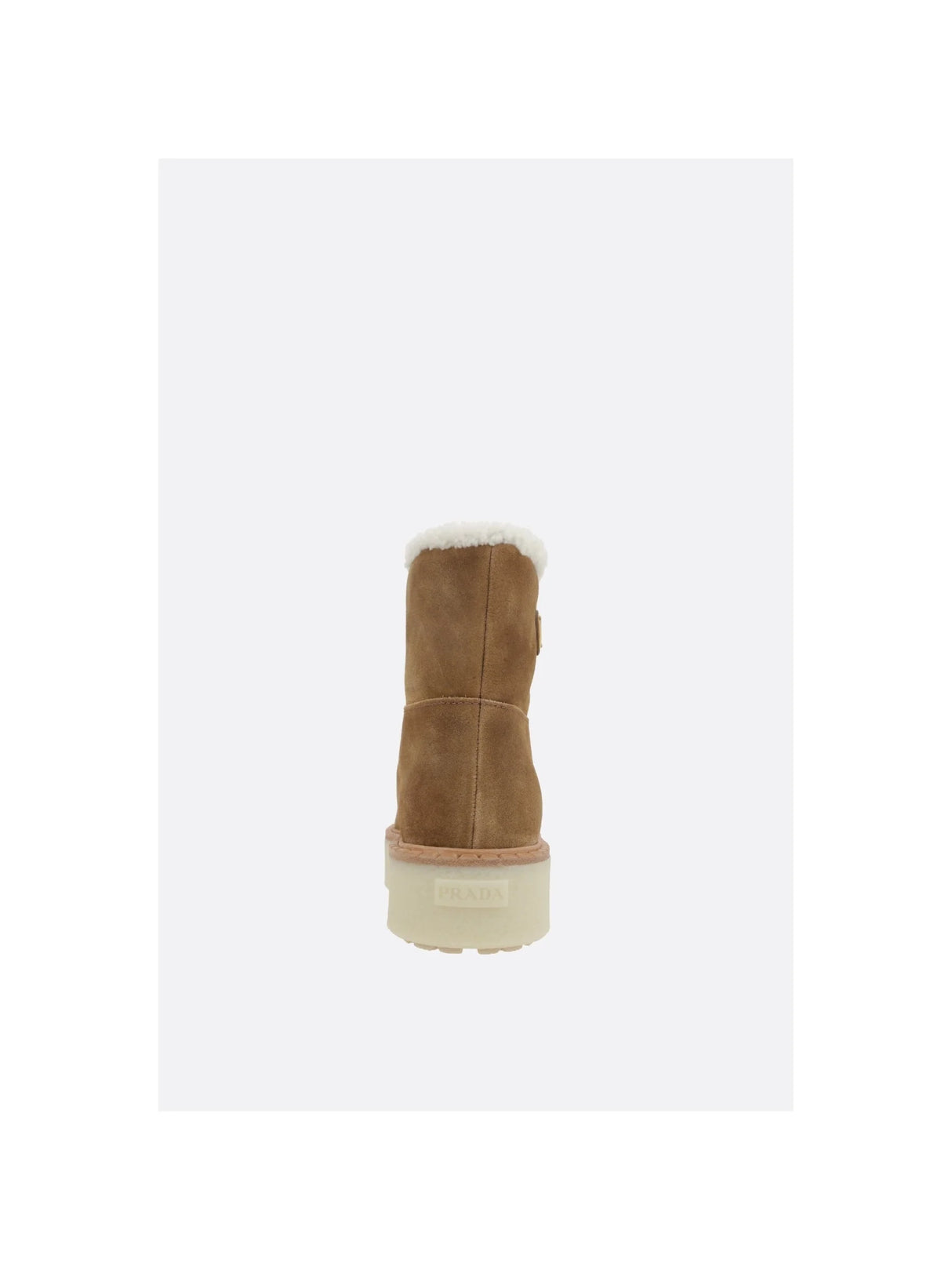 Suede Shearling Flatform Boots-PRADA-JOHN JULIA