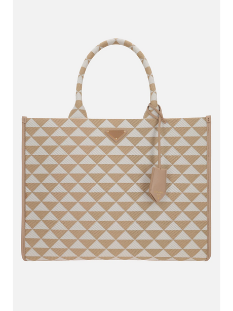 Symbole Jacquard Tote Bag-Prada-JOHN JULIA