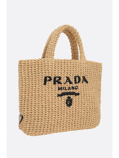 Woven Raffia Tote Bag-Prada-JOHN JULIA