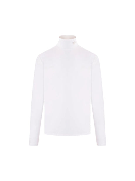 Technical Jersey Long-sleeved T-shirt-PRADA-JOHN JULIA