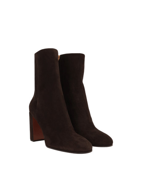 Velvet Suede Ankle Boots-PRADA-JOHN JULIA