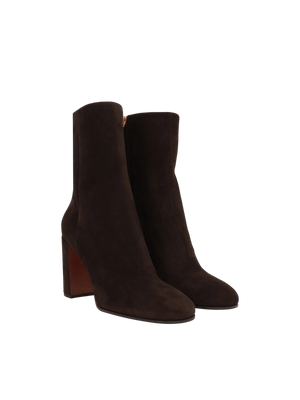 Velvet Suede Ankle Boots-PRADA-JOHN JULIA