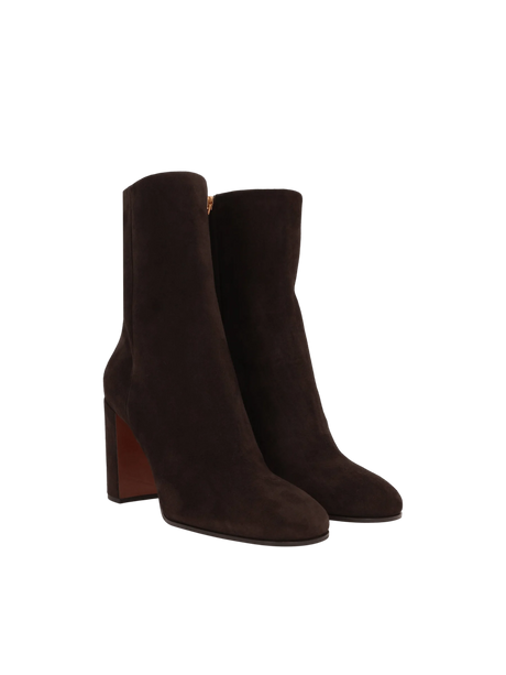 Velvet Suede Ankle Boots-PRADA-JOHN JULIA