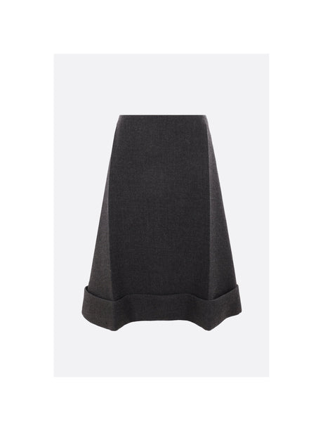 Vintage Look Stitch Midi Skirt-PRADA-JOHN JULIA