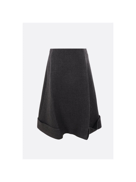 Vintage Look Stitch Midi Skirt-PRADA-JOHN JULIA