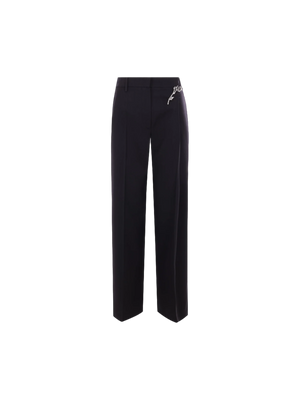 Wide-leg Gabardine Trousers-PRADA-JOHN JULIA