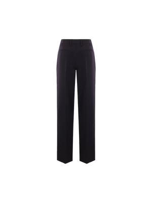 Wide-leg Gabardine Trousers-PRADA-JOHN JULIA