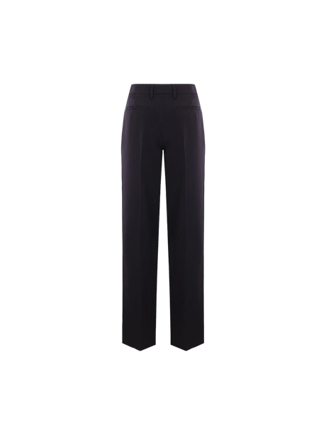 Wide-leg Gabardine Trousers-PRADA-JOHN JULIA