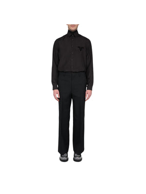 Wool Blend Pants-PRADA-JOHN JULIA