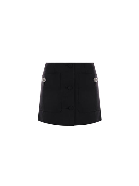 Wool Miniskirt-PRADA-JOHN JULIA