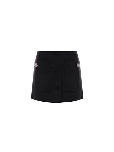 Wool Miniskirt-PRADA-JOHN JULIA