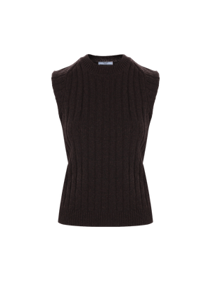 Wool Sleeveless Sweater-PRADA-JOHN JULIA