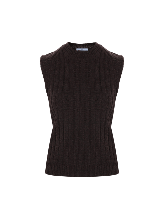 Wool Sleeveless Sweater-PRADA-JOHN JULIA