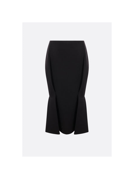 PRADA-Wool Twill Mermaid Skirt-JOHN JULIA