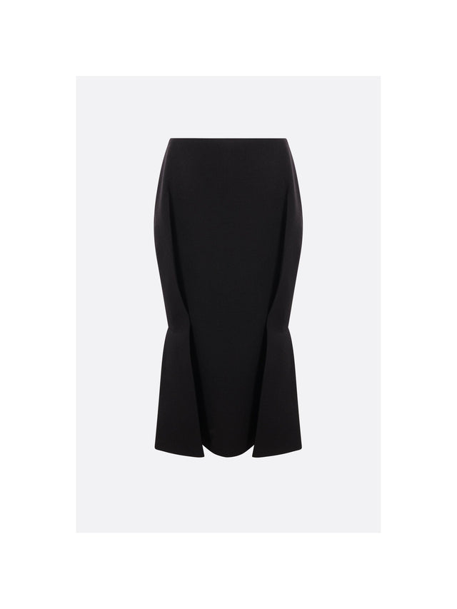 PRADA-Wool Twill Mermaid Skirt-JOHN JULIA