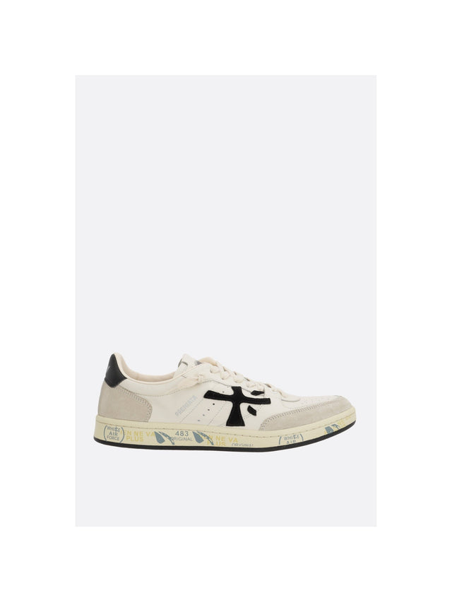 PREMIATA-Smooth Leather Suede Bskt Clay Sneakers-JOHN JULIA