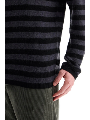 Striped Wool And Mohair Blend Pullover