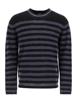 Striped Wool And Mohair Blend Pullover