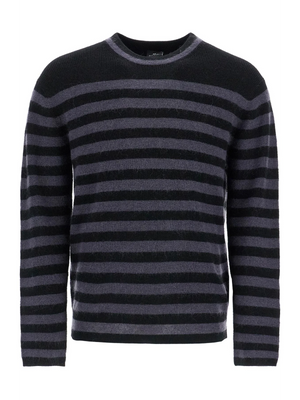 Striped Wool And Mohair Blend Pullover