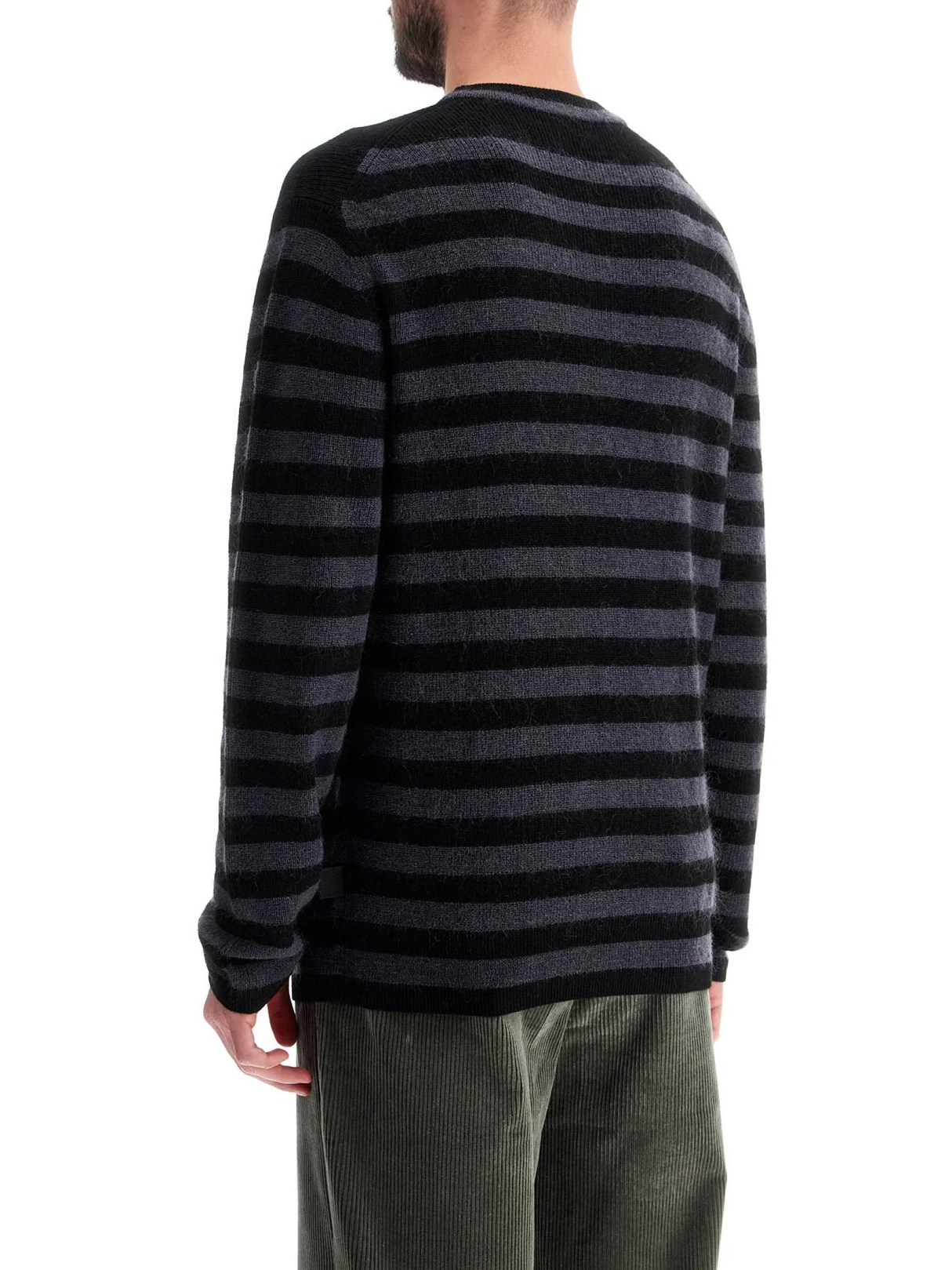 Striped Wool And Mohair Blend Pullover