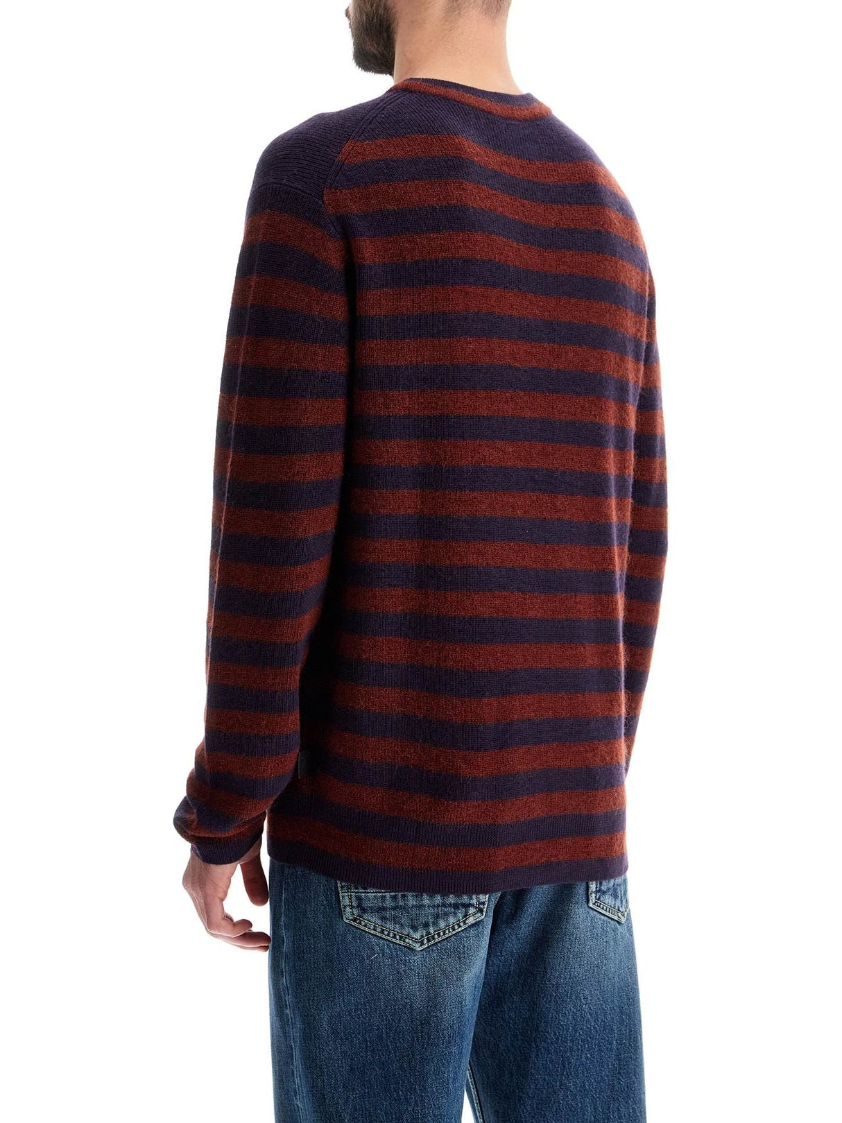 Striped Wool And Mohair Blend Pullover