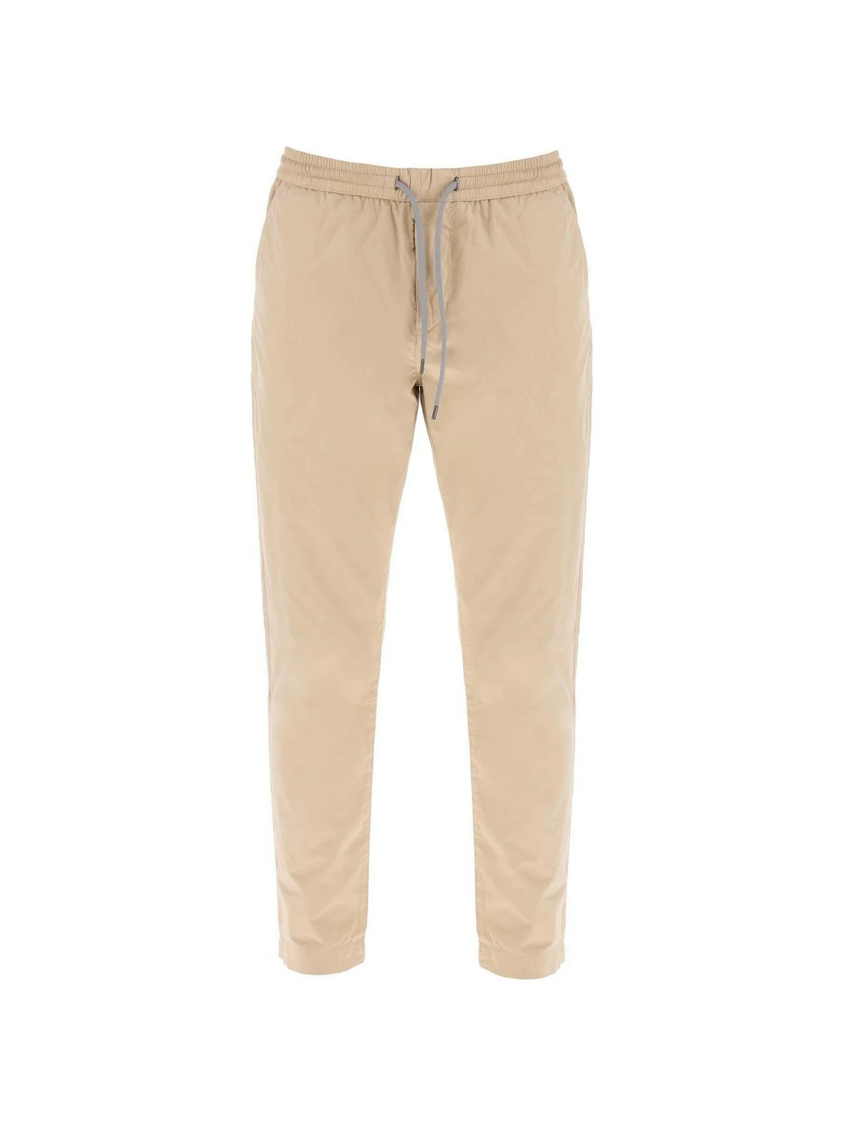 Tan Lightweight Organic Cotton Tapered Drawstring Pants PS PAUL SMITH JOHN JULIA.