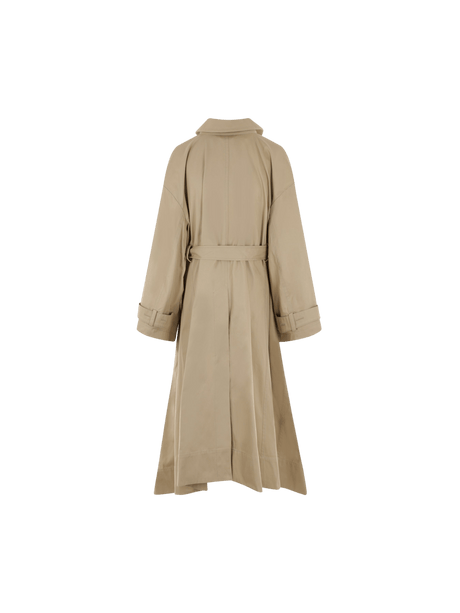 Destructured Oversize Trench Coat-QUIRA-JOHN JULIA