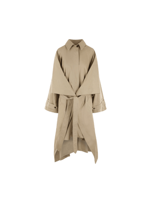 Destructured Oversize Trench Coat-QUIRA-JOHN JULIA