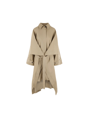 Destructured Oversize Trench Coat-QUIRA-JOHN JULIA