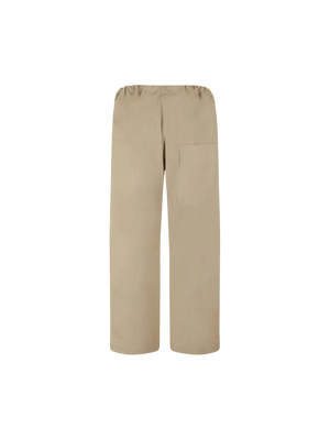 Judo Gabardine Straight-Leg Pants-Quira-JOHN JULIA