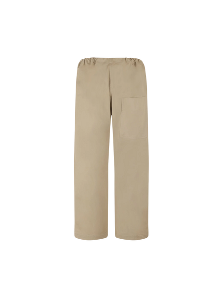 Judo Gabardine Straight-Leg Pants-Quira-JOHN JULIA