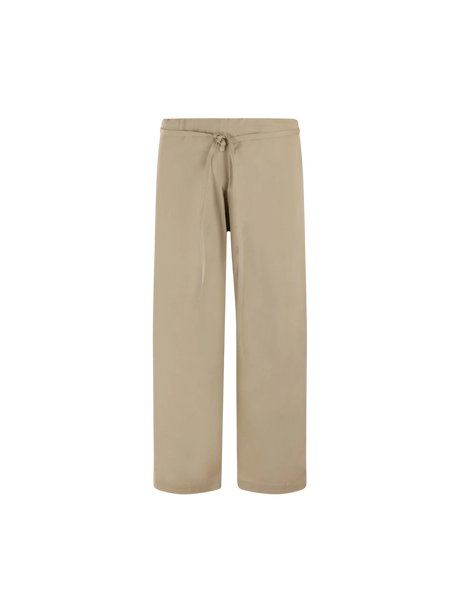 Judo Gabardine Straight-Leg Pants-Quira-JOHN JULIA