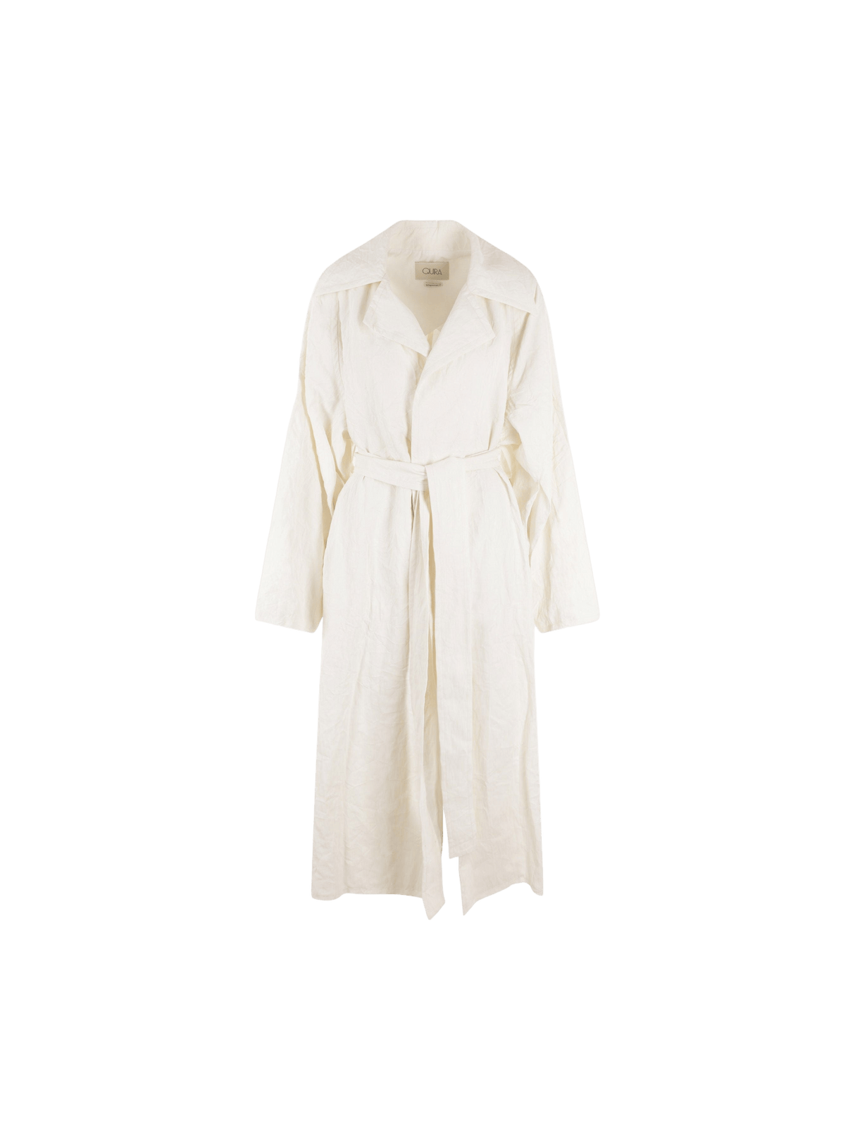 Wrinkled Linen Overcoat-QUIRA-JOHN JULIA