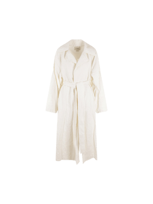 Wrinkled Linen Overcoat-QUIRA-JOHN JULIA