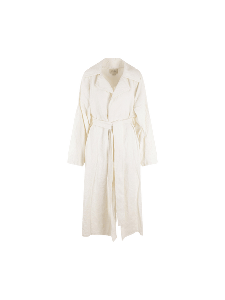 Wrinkled Linen Overcoat-QUIRA-JOHN JULIA