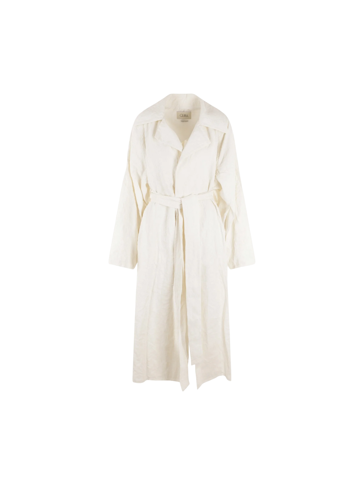 Wrinkled Linen Overcoat-QUIRA-JOHN JULIA