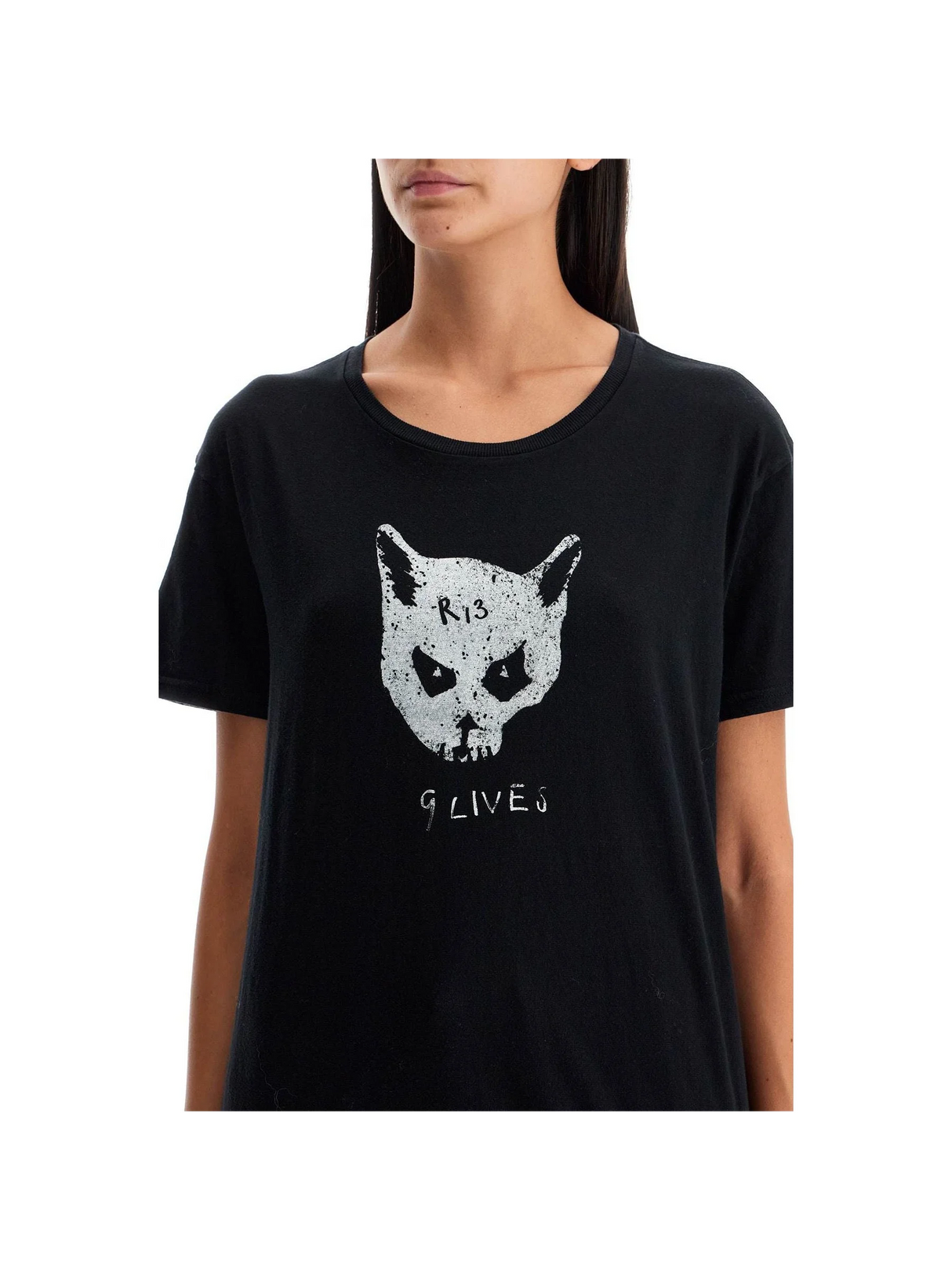 Cotton and Cashmere Nine Lives T-Shirt - Women > Clothing > Tops and Sweatshirts > T-shirts and Polo shirts