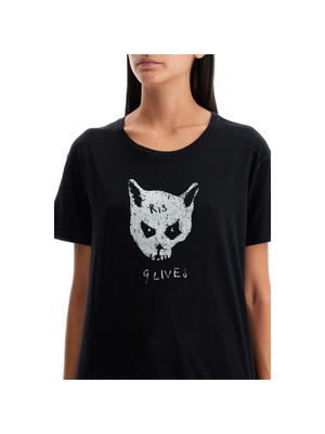 Cotton and Cashmere Nine Lives T-Shirt - Women > Clothing > Tops and Sweatshirts > T-shirts and Polo shirts