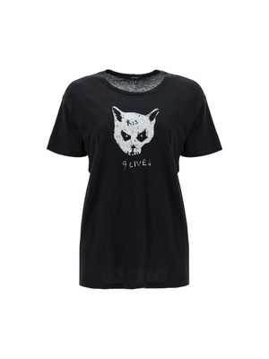 Cotton and Cashmere Nine Lives T-Shirt - Women > Clothing > Tops and Sweatshirts > T-shirts and Polo shirts