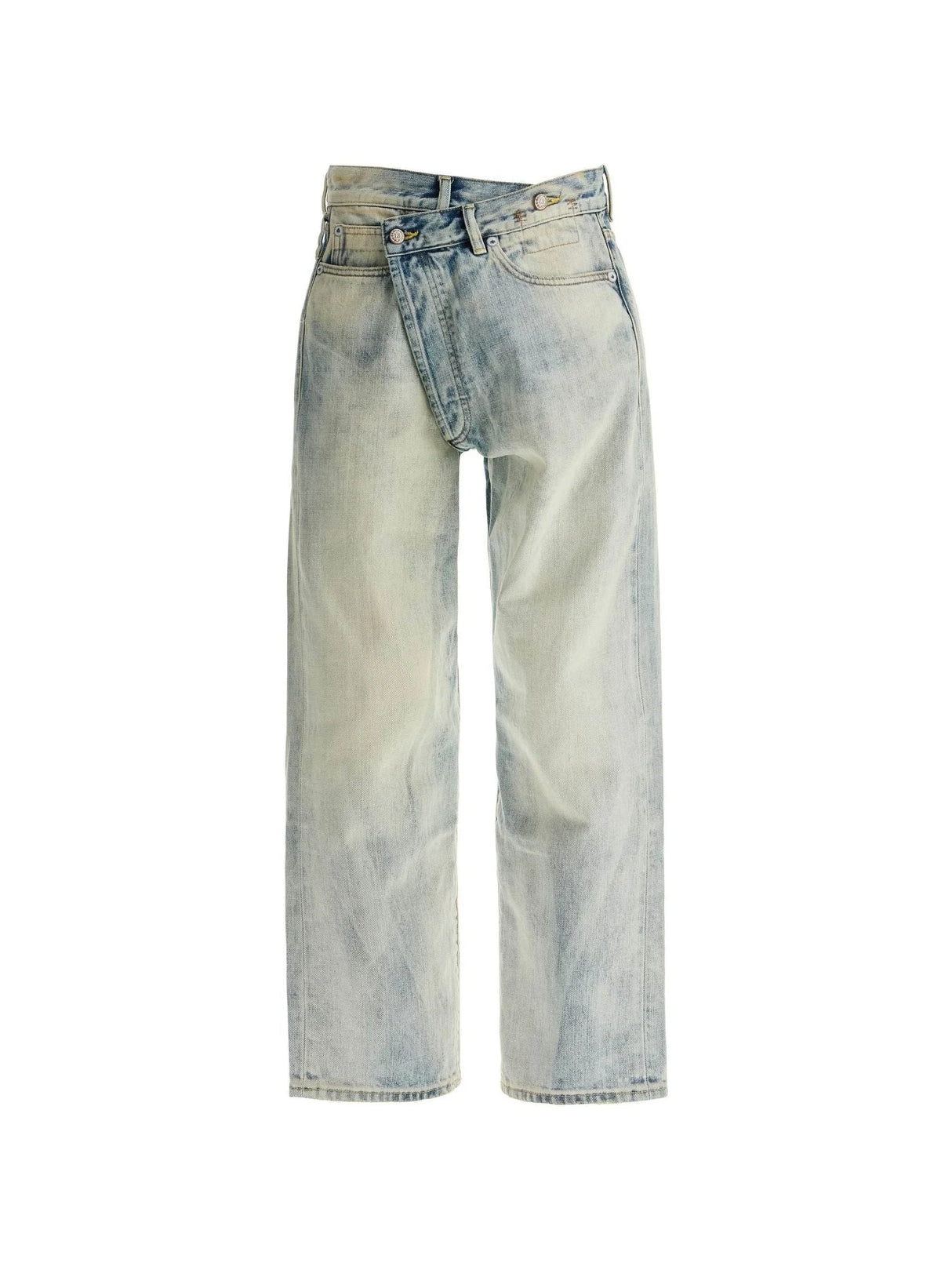 Cotton Crossover Denim Jeans - Women > Clothing > Jeans > Jeans